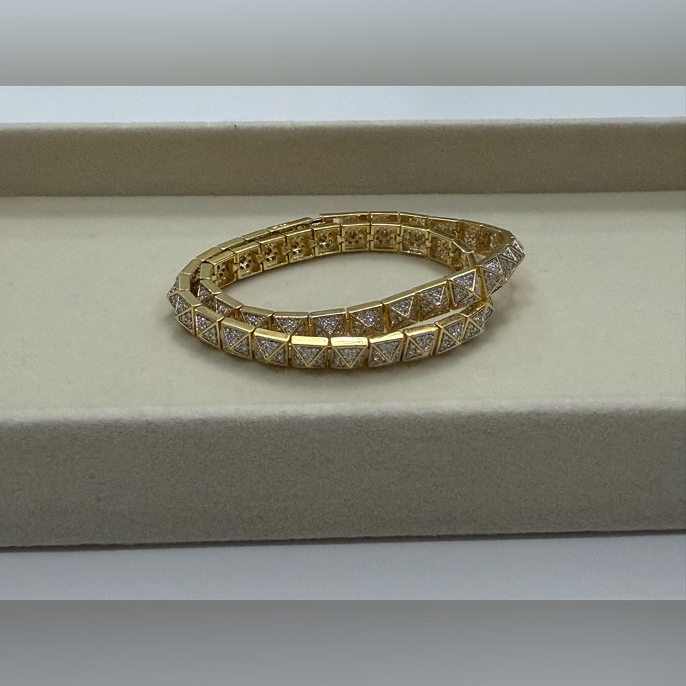Gold Plated Pace Wrap Around Bracelet